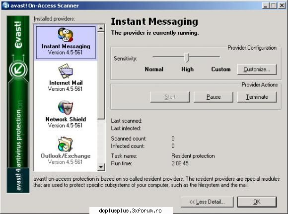versiune gratuita a antivirus avast! in limba romana! are remacabile de detectare a virusilor si un